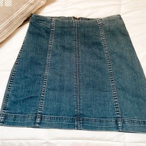 Free people denim skirt